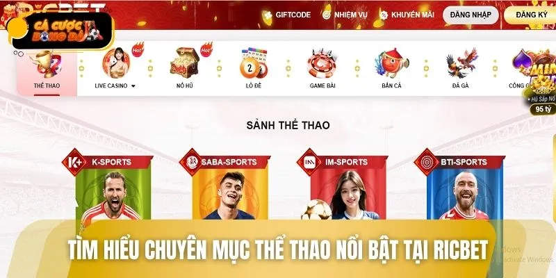 Khám phá sảnh thể thao Hot nhất 2026